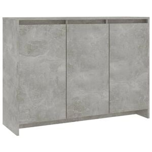 vidaXL Př&iacute;born&iacute;k betonově &scaron;ed&yacute; 102 x 33 x 75 cm kompozitn&iacute; dřevo