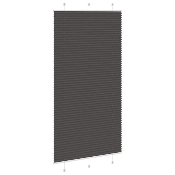 vidaXL Plisovan&aacute; roleta čern&aacute; 105x200 cm &Scaron;&iacute;řka l&aacute;tky 104,4cm Polyester