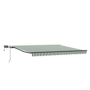 vidaXL Stahovac&iacute; mark&yacute;za Zelen&aacute; a b&iacute;l&aacute; 450 &times; 300 cm L&aacute;tka a hlin&iacute;k