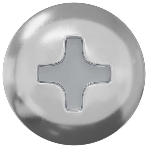 vidaXL Dřevěn&eacute; &scaron;rouby 8451 pcs Stř&iacute;brn&aacute; Ocel