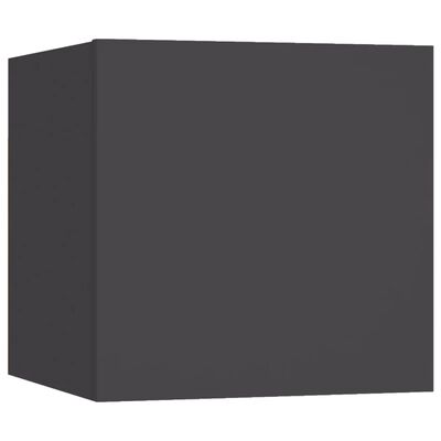 vidaXL Nástěnná TV skříňka šedá 30,5 x 30 x 30 cm
