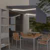 vidaXL Automatick&aacute; mark&yacute;za roleta LED a senzor větru 4,5x3 m modrob&iacute;l&aacute;
