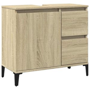 vidaXL Koupelnov&aacute; skř&iacute;ňka dub sonoma 65 x 33 x 60 cm kompozitn&iacute; dřevo