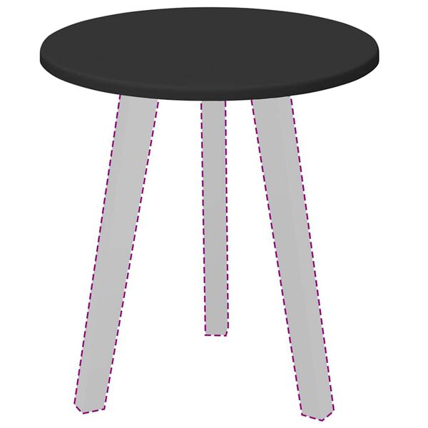 vidaXL Deska stolu Čern&aacute; 40 x 40 x 1,5 cm kompozitn&iacute; dřevo