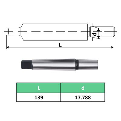 vidaXL Rychloupínací sklíčidlo MT2–B18 s upínacím rozsahem 16 mm
