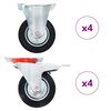vidaXL 8 ks pojezdov&aacute; kolečka 100 mm