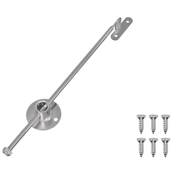 vidaXL Hlin&iacute;kov&yacute; t&aacute;hlo z&aacute;věs 439 pcs Stř&iacute;brn&aacute; Železo