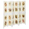 vidaXL Romdivider Panel B&iacute;l&aacute; 212 x 165 cm MDF