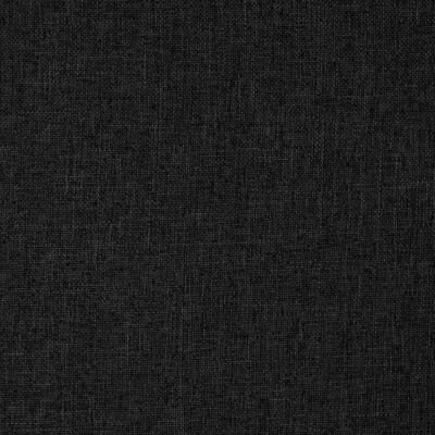 vidaXL Skládací lenoška na podlahu černá textil