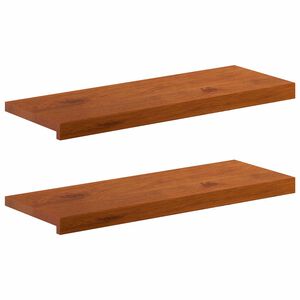 vidaXL Schodov&eacute; n&aacute;&scaron;lapy 2 ks 80 x 25 x 2 cm Hněd&aacute; Masivn&iacute; dubov&eacute; dřevo