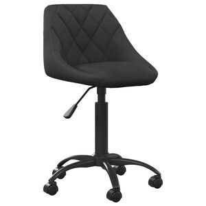 vidaXL Kancel&aacute;řsk&aacute; židle čern&aacute; samet
