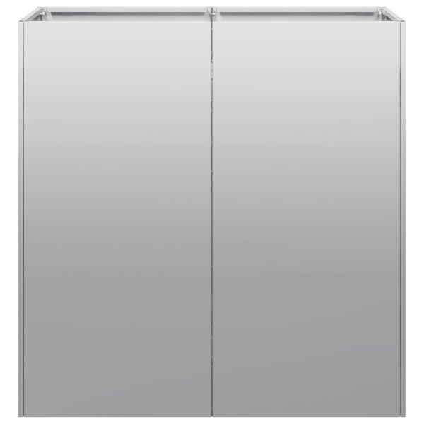 vidaXL Truhlík 80x40x80 cm Pozinkovaná ocel