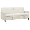 vidaXL Sofa s &uacute;ložn&yacute;m prostorem Pro 3 osobu Kr&eacute;mov&aacute; 192 x 78 x 87 cm