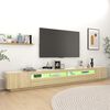 vidaXL TV skř&iacute;ňka s LED osvětlen&iacute;m dub sonoma 300 x 35 x 40 cm
