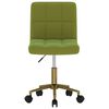 vidaXL Otočn&aacute; j&iacute;deln&iacute; židle světle zelen&aacute; samet