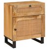 vidaXL Nočn&iacute; skř&iacute;ňka Př&iacute;rodn&iacute; 50 x 33 x 60 cm Masivn&iacute; mangov&eacute; dřevo