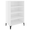 vidaXL Př&iacute;born&iacute;k b&iacute;l&yacute; s vysok&yacute;m leskem 57x35x90 cm kompozitn&iacute; dřevo