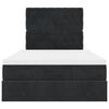 vidaXL Osmanský rám postele s matracemi černá 120x190 cm samet