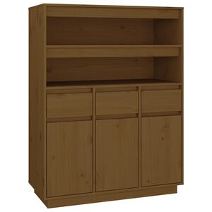 vidaXL Skř&iacute;ň highboard medově hněd&aacute; 89x40x116,5 cm masivn&iacute; borovice
