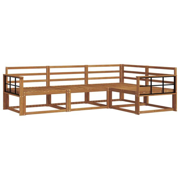 vidaXL Venkovn&iacute; pohovkov&aacute; souprava 4 pcs Př&iacute;rodn&iacute;