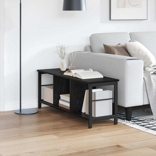 vidaXL Knihovna Čern&yacute; dub 102 x 32 x 40,5 cm kompozitn&iacute; dřevo