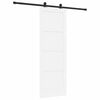 vidaXL Posuvn&eacute; dveře B&iacute;l&aacute; a čern&aacute; 73,5 x 211 cm Masivn&iacute; borov&eacute; dřevo