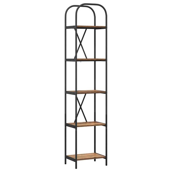 vidaXL Knihovna Star&eacute; dřevo 40 x 30 x 183 cm Kompozitn&iacute; dřevo