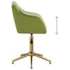 vidaXL Otočn&eacute; j&iacute;deln&iacute; židle 2 ks světle zelen&eacute; samet