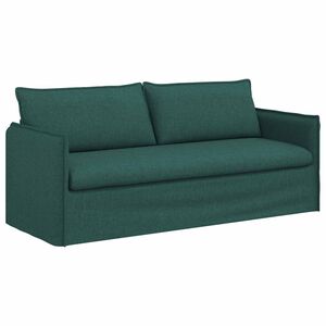 vidaXL Pohovka Tmavě zelen&aacute; 196 x 82 x 85 cm textil