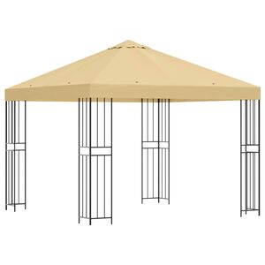 vidaXL Alt&aacute;n 3 x 3 m Kr&eacute;mov&aacute; Polyester a ocel 190 gsm