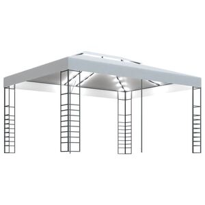 vidaXL Alt&aacute;n se světeln&yacute;mi LED řetězy 4 x 3 x 2,7 m b&iacute;l&yacute;