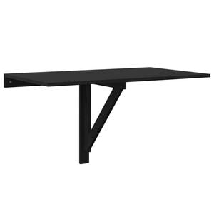 vidaXL N&aacute;stěnn&yacute; skl&aacute;pěc&iacute; stůl čern&yacute; 100 x 60 x 56 cm kompozitn&iacute; dřevo