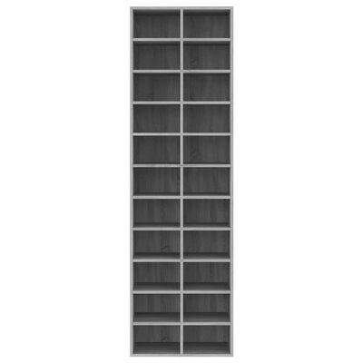 vidaXL Botník šedý sonoma 54 x 34 x 183 cm kompozitní dřevo