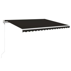 vidaXL Automatick&aacute; zatahovac&iacute; mark&yacute;za 450 x 350 cm antracitov&aacute;