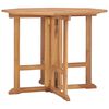 vidaXL Skl&aacute;dac&iacute; zahradn&iacute; j&iacute;deln&iacute; stůl 90 x 90 x 75 cm masivn&iacute; teak
