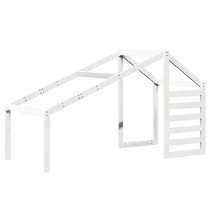 vidaXL Střecha na dětskou postel b&iacute;l&aacute; 198x87x113 cm masivn&iacute; borovice