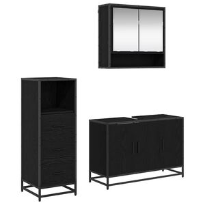 vidaXL Sada koupelnov&eacute;ho n&aacute;bytku 2 pcs Star&eacute; dřevo kompozitn&iacute; dřevo