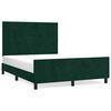 vidaXL R&aacute;m postele bez matrace tmavě zelen&aacute; 140 x 190 cm samet