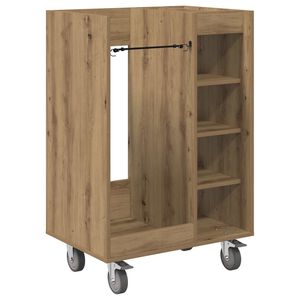 vidaXL Golfov&aacute; skř&iacute;ň s kolem Artisanov&yacute; dub 65 x 45 x 98 cm