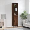 vidaXL Skř&iacute;ň highboard hněd&yacute; dub 34,5 x 34 x 180 cm kompozitn&iacute; dřevo