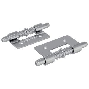 vidaXL Z&aacute;mek 2 pcs Stř&iacute;brn&aacute; 46 x 17 x 1,2 mm Ocel