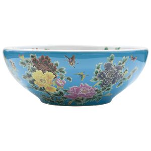 vidaXL Umyvadlo na desku v&iacute;cebarevn&eacute; kulat&eacute; &Phi; 41 x 14 cm keramika