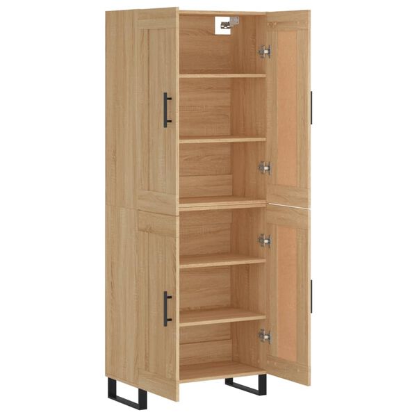 vidaXL Skř&iacute;ň highboard dub sonoma 69,5 x 34 x 180 cm kompozitn&iacute; dřevo