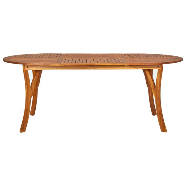 vidaXL 7d&iacute;ln&aacute; zahradn&iacute; j&iacute;deln&iacute; sada 201 x 100 cm masivn&iacute; ak&aacute;ciov&eacute; dřevo