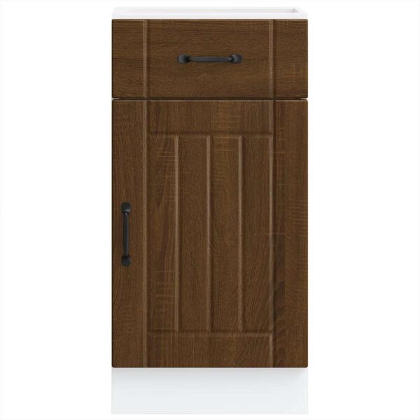 vidaXL Kuchyňsk&aacute; spodn&iacute; skř&iacute;ňka "Lucca" hněd&yacute; dub kompozitn&iacute; dřevo