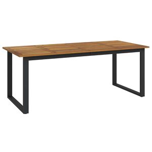 vidaXL Zahradn&iacute; stůl s nohami ve tvaru U 200x90x75 cm masivn&iacute; ak&aacute;cie