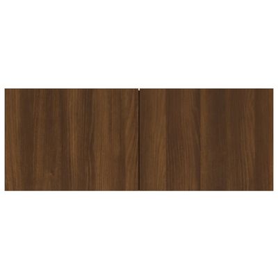 vidaXL Nástěnná TV skříňka hnědý dub kompozitní dřevo