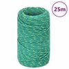 vidaXL Lodn&iacute; lano zelen&eacute; 2 mm 25 m polypropylen