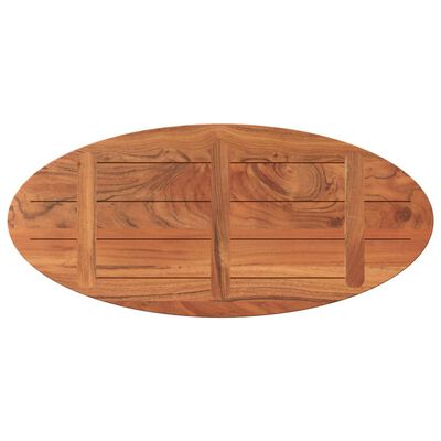 vidaXL Stolní deska 100 x 50 x 2,5 cm oválná masivní akáciové dřevo