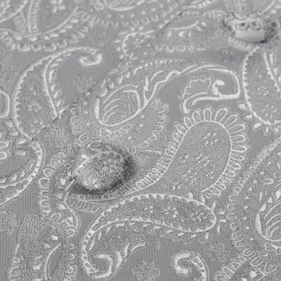 Pánská paisley svatební vesta a doplňky velikost 50 stříbrná